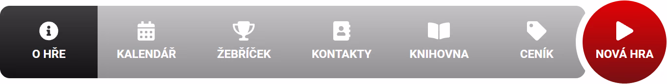 Menu stránek